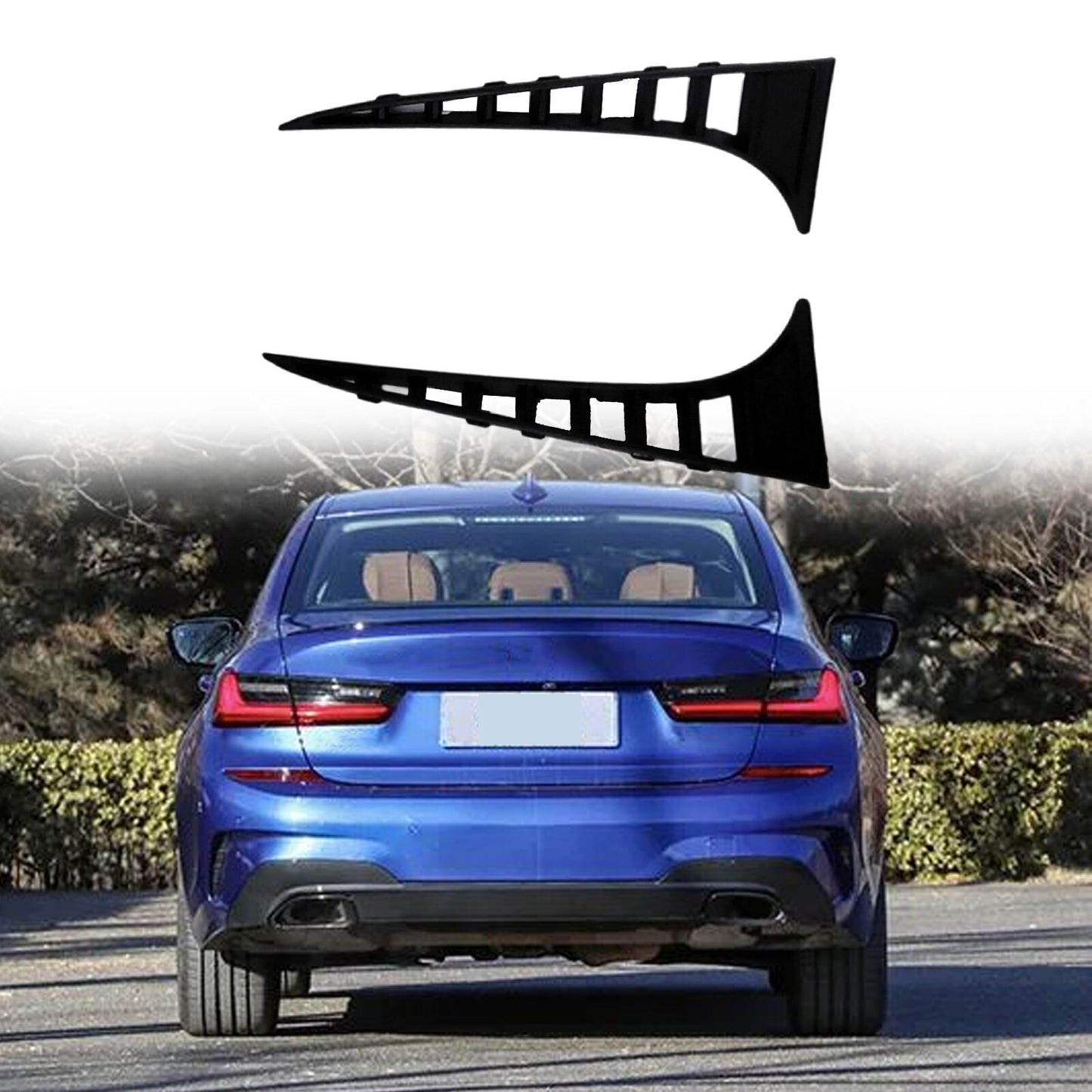 for BMW F80 M3 F82 F83 M4 Cabriolet Coupe A Pair Rear Bumper Grille Cover