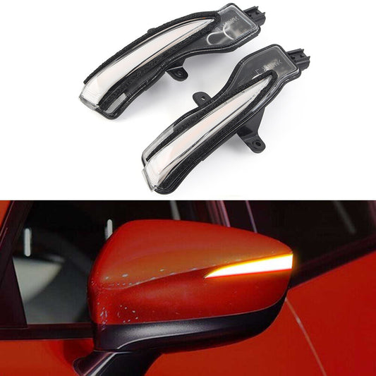 Pair LED Side Mirror Sequential Dynamic Turn Signal Light for Mazda CX-5 / CX-3