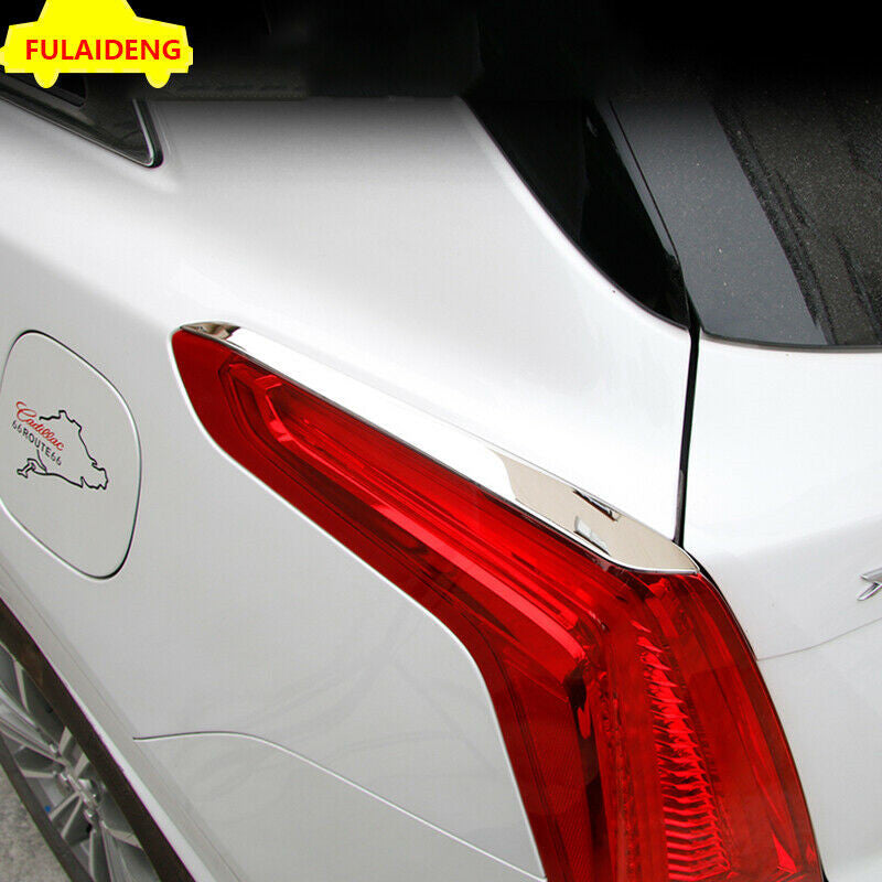 for Cadillac XT5 2016-2021 Stainless Chrome Taillight Strip Eyebrow Cover Trim