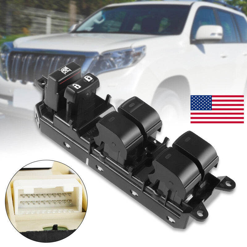 Left Driver Side Master Power Window Door Switch for 2010-2015 for Toyota 4Runner