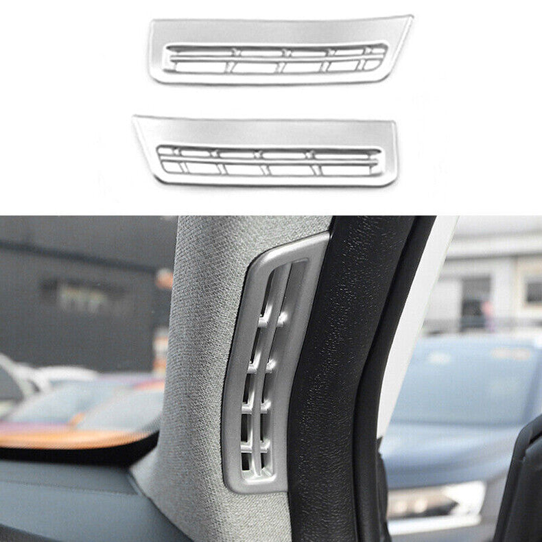 for Hyundai Santa Fe 2019-2022 Silver Front A-Pillar Air Outlet Vent Cover Trim
