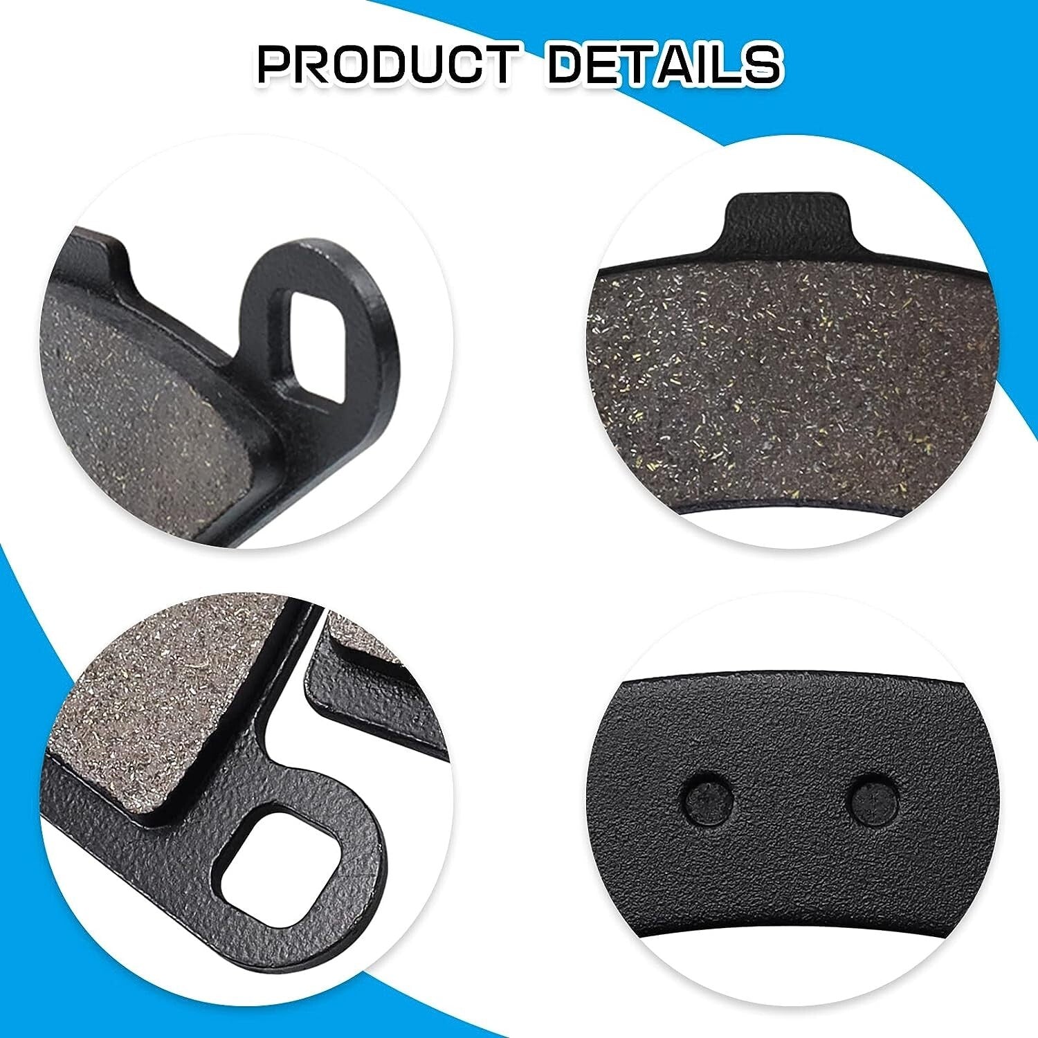 Brake Pads Front and Rear for Polaris RZR S 800 800S 2009-2014,RZR 570 2012-2015