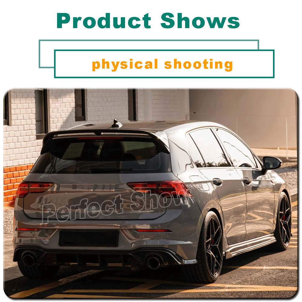 Fit for VW for Golf 8 MK8 GTI R line 2021-22 Gloss Black Rear Roof Spoiler Lip Wing