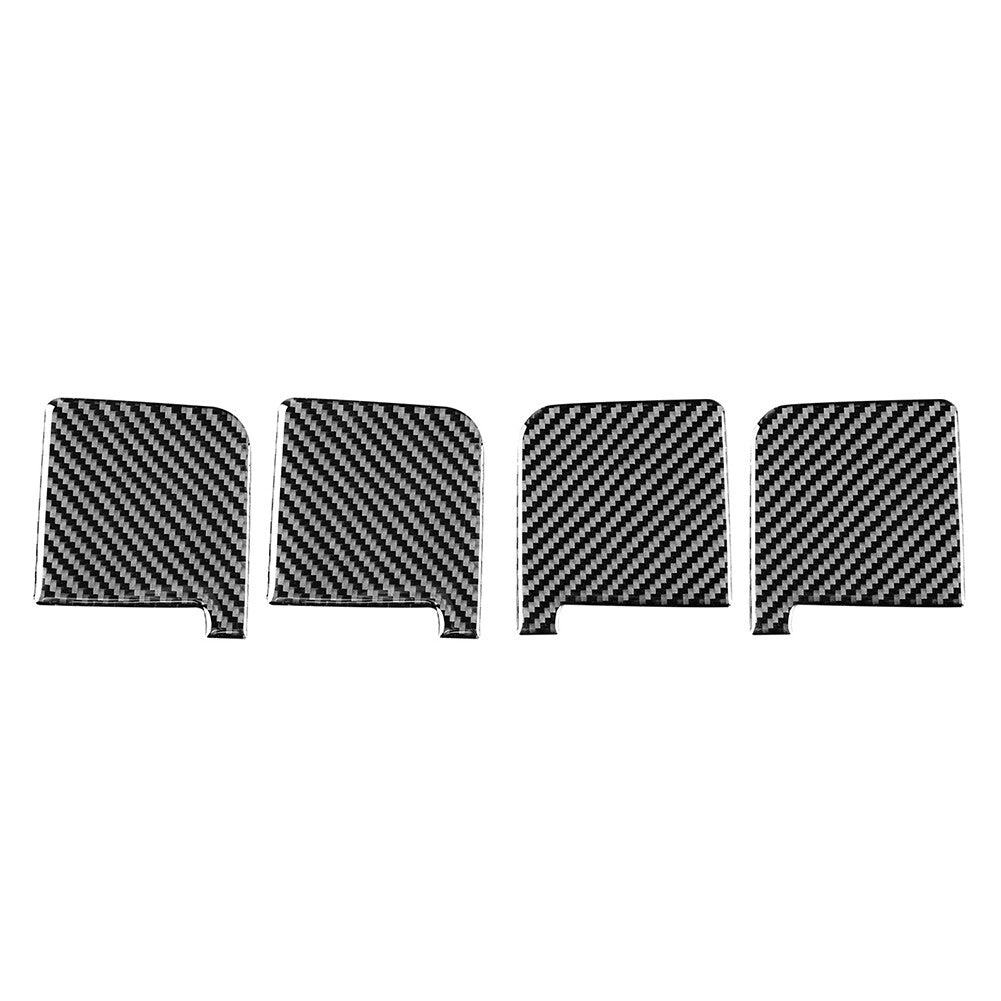 Carbon Fiber Door Handle Bowl Cover Trim for Toyota Tundra 2014-2021 2015 Black