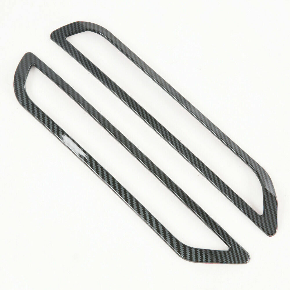 Carbon Fiber 2X Rear Fog Lamp Light Frame Cover Trim  for ford  Explorer 2020-2022