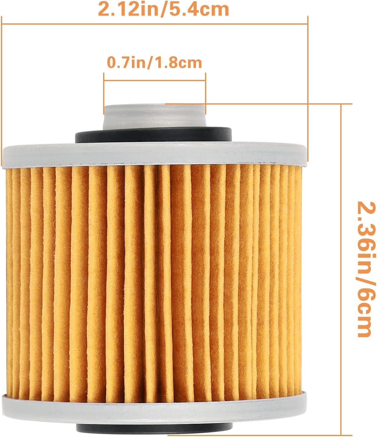 2 Pack Oil Filter for YAMAHA XVS650 XV250 V-Star 250 Virago 250 XVS1100