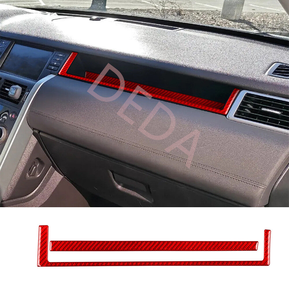 for Co -pilot Dashboard Panel Cover for Land Rover Discovery Sport 2015-19 Red Carbon