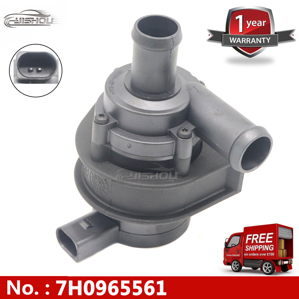 Auxiliary cooling water pump 7H0965561 is suitable for Vw Multivan T5 transport vehicle 078121601A