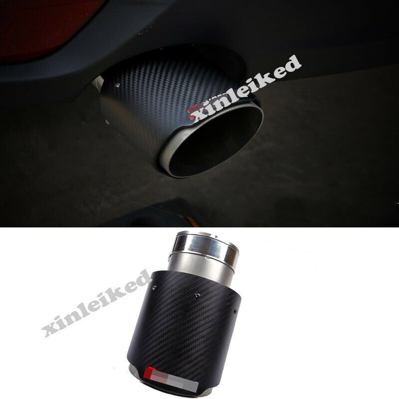 Carbon Fiber Rear Exhaust Tip Muffler End Pipe for Mazda 3 Axela Sedan 2014-2018