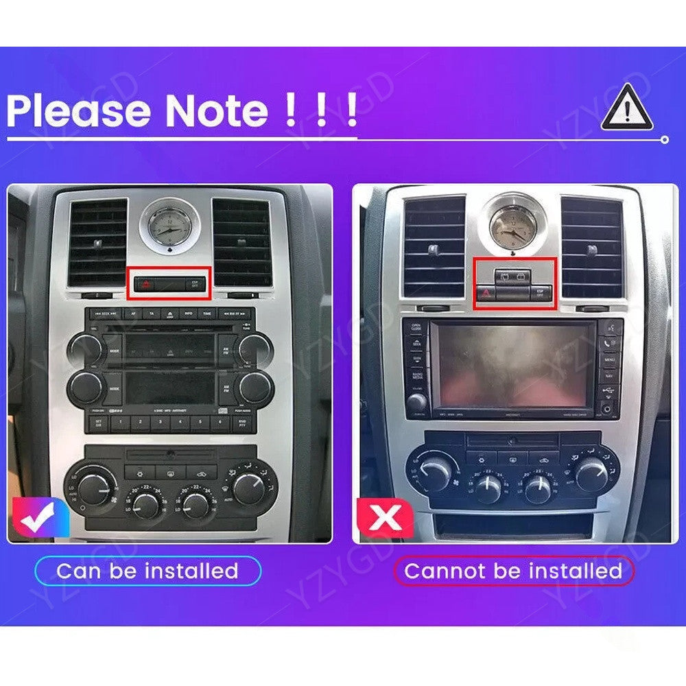 for Chrysler 300C 2004-2007 Car Stereo Radio Android 14 Carplay GPS Navi Wifi BT