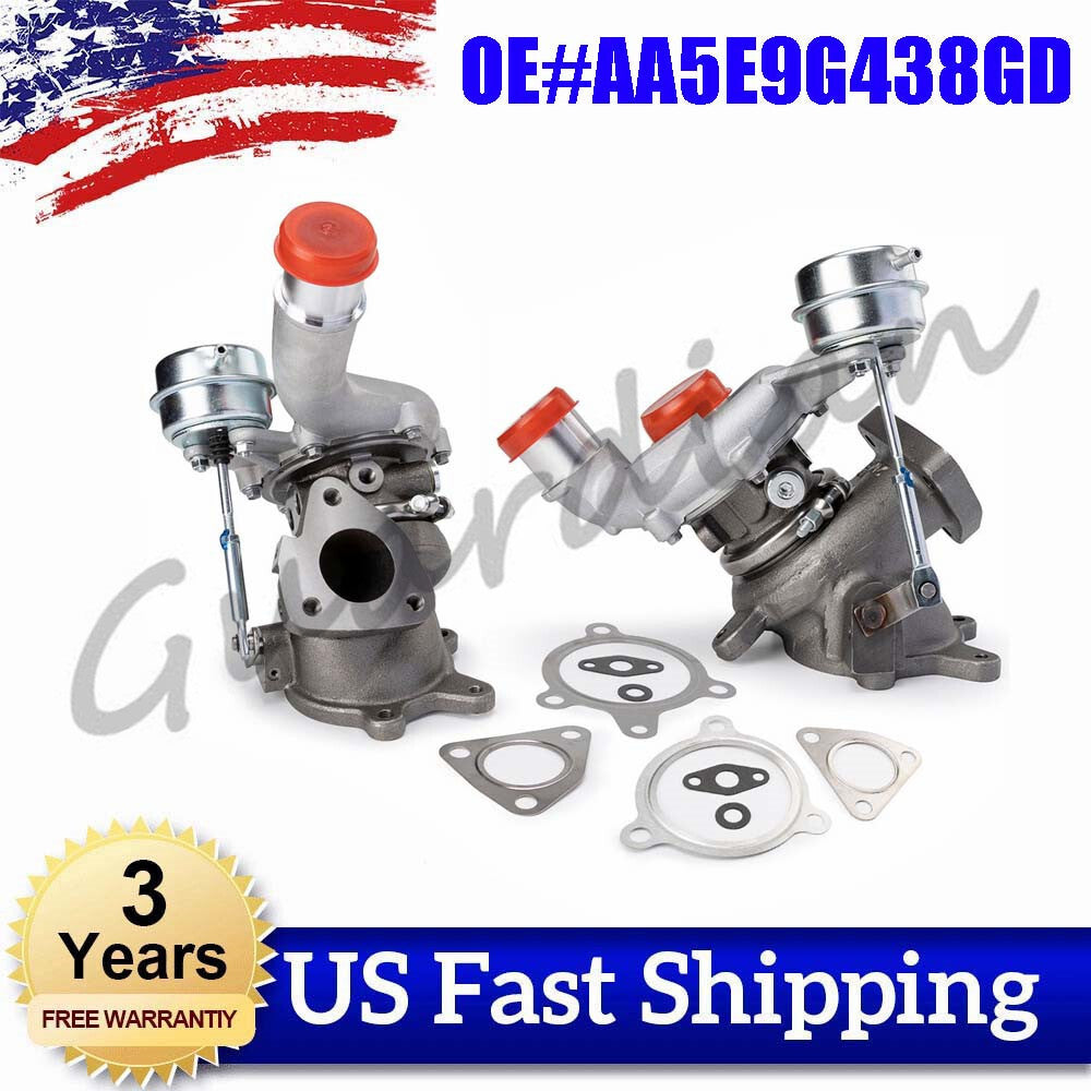 RHLH Turbo Turbocharger AA5E9G438GD Set for LINCOLN MKT MKS for FORD FLEX TAURUS