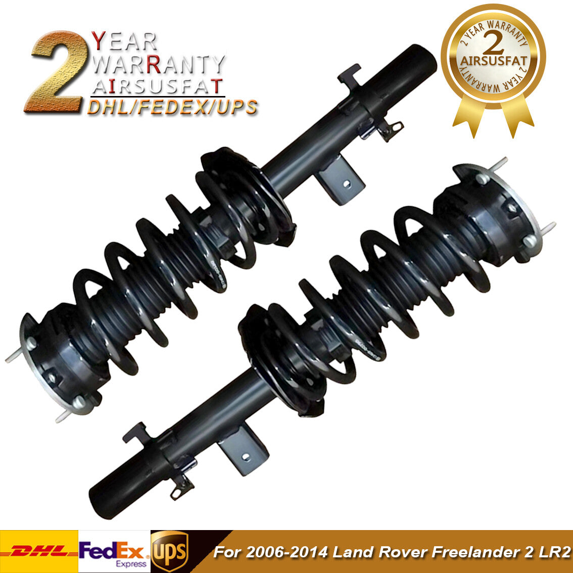 2x Rear Shock Strut Assembly For 2006-2014 for Land Rover Freelander 2 LR2 LR031668