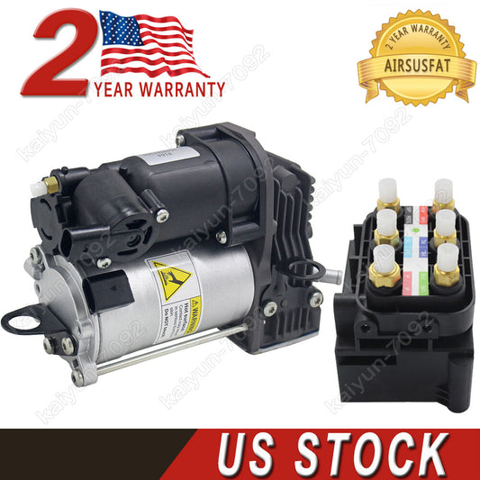for Mercedes W164 X164 GL450 ML Class Air Suspension Compressor Pump+Valve Block