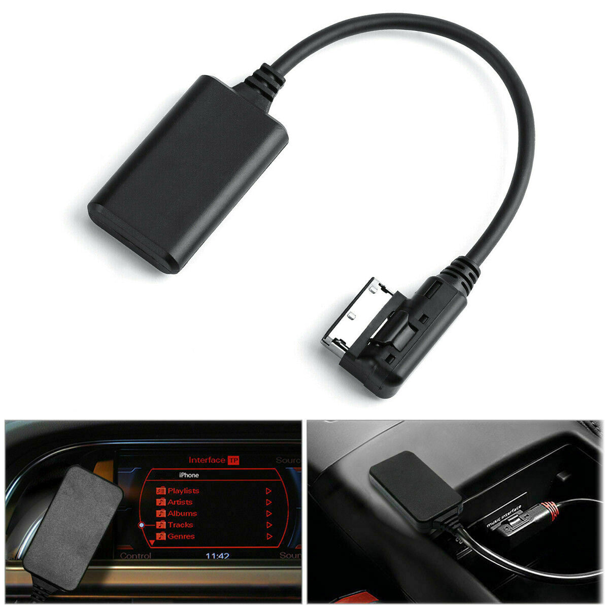 MMI AUX music interface, AMI MMI audio cable adapter for Mercedes-Benz iPhone