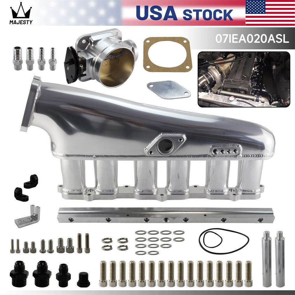 Intake Manifold Kit Throttle Body 90mm Fuel Rail For 1JZ-GTE VVTi for Toyota Crown