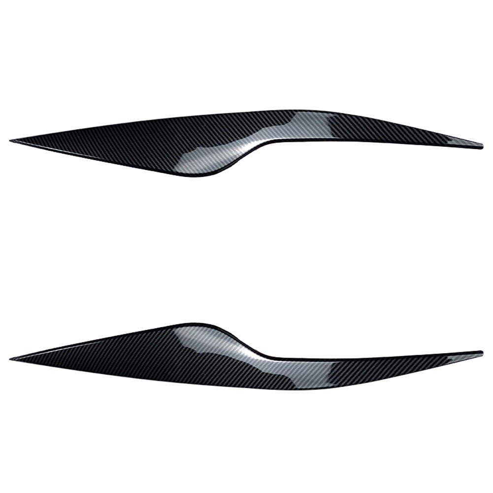 Eyelids Headlight Eyebrows Trim for Ford Focus MK2 C307 2008-2010 Carbon Fiber