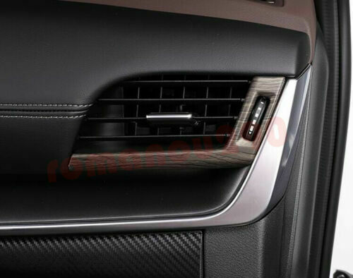 for Nissan Rogue 2021-2023 Wood Grain ABS Center Console Air Outlet Cover Trim