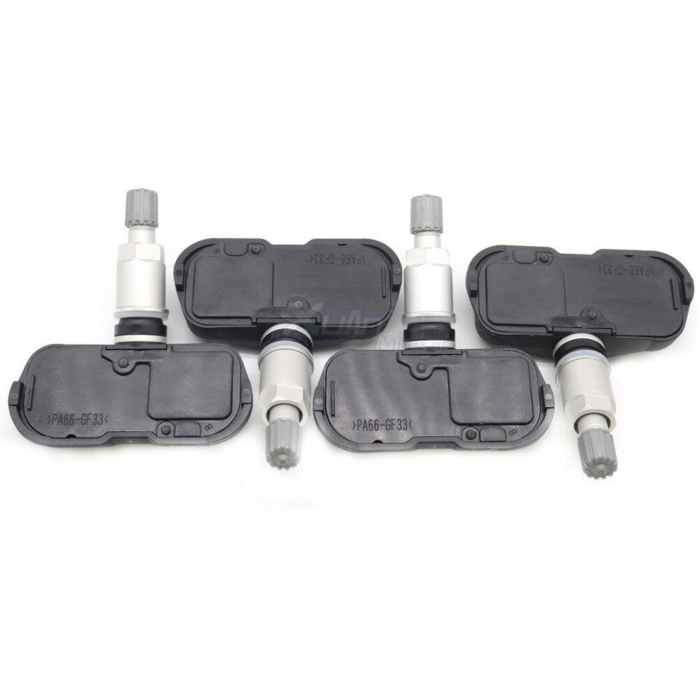 Four new tire pressure sensors (TPMS) for Toyota for Scion and for Lexus PMV-107J models, model number 42607-33021.