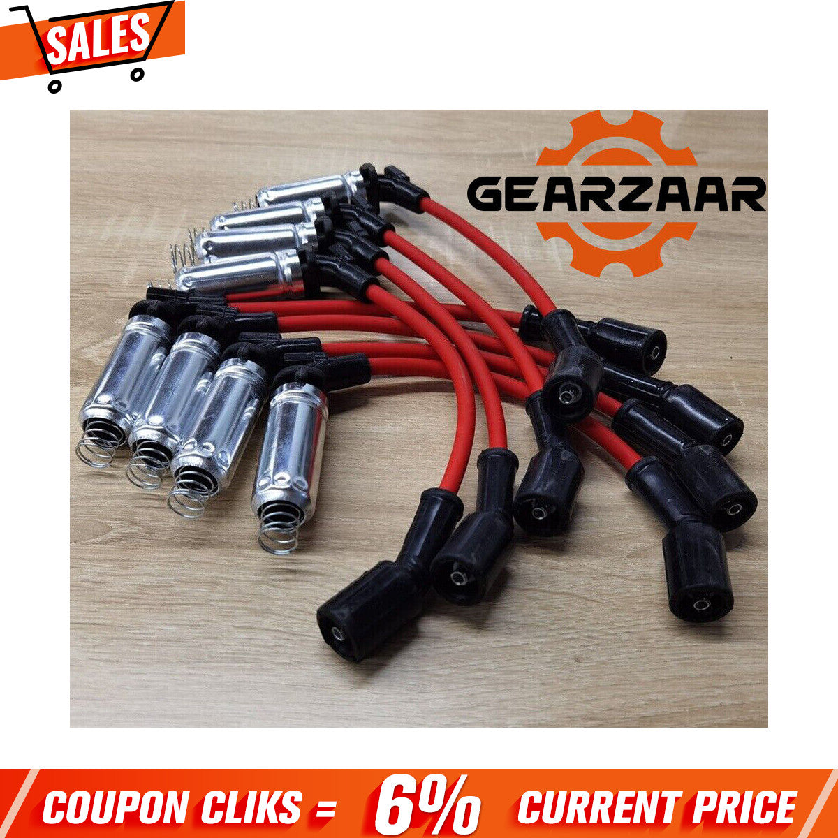 8pcs Spark Plug Wires for CHEVY for GMC 1999-2006 LS1 VORTEC 4.8 5.3 6.0