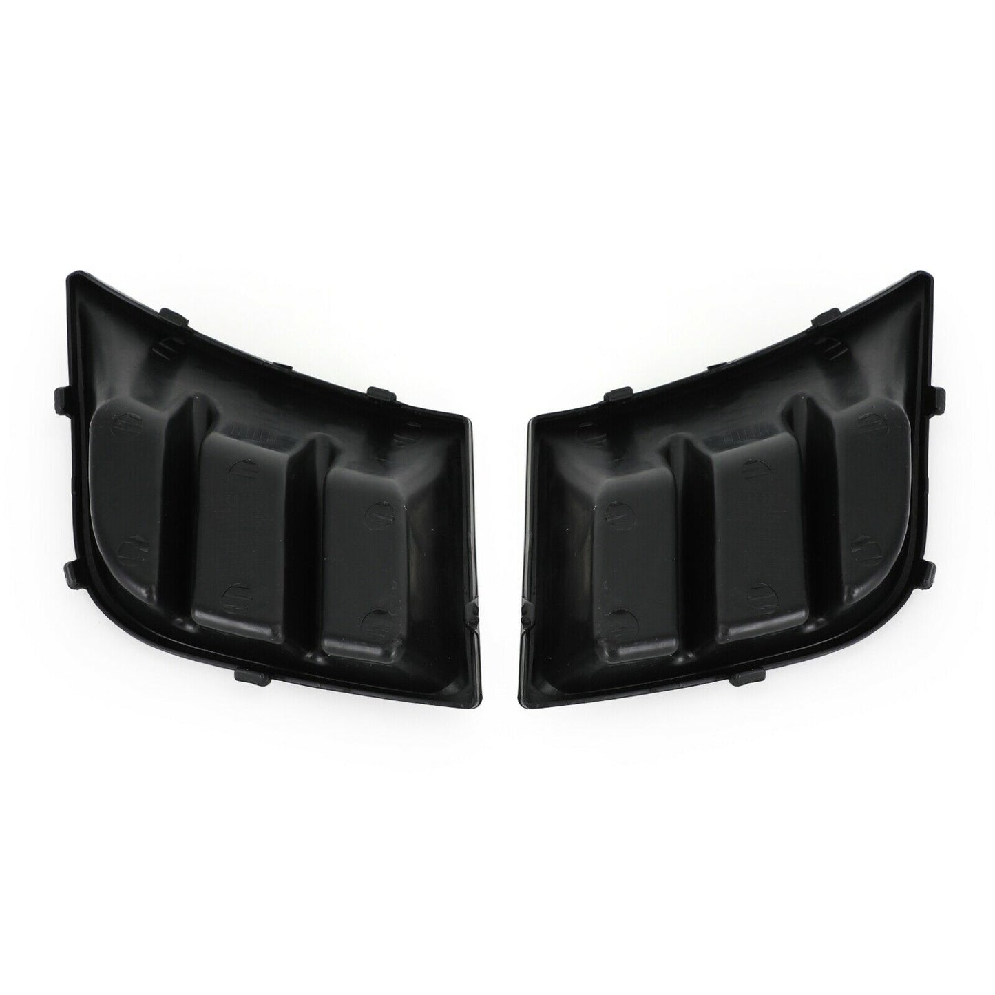 Front bumper fog grille cover without light holes is suitable for 2009-12 for Peugeot 107 (Right + Left -).