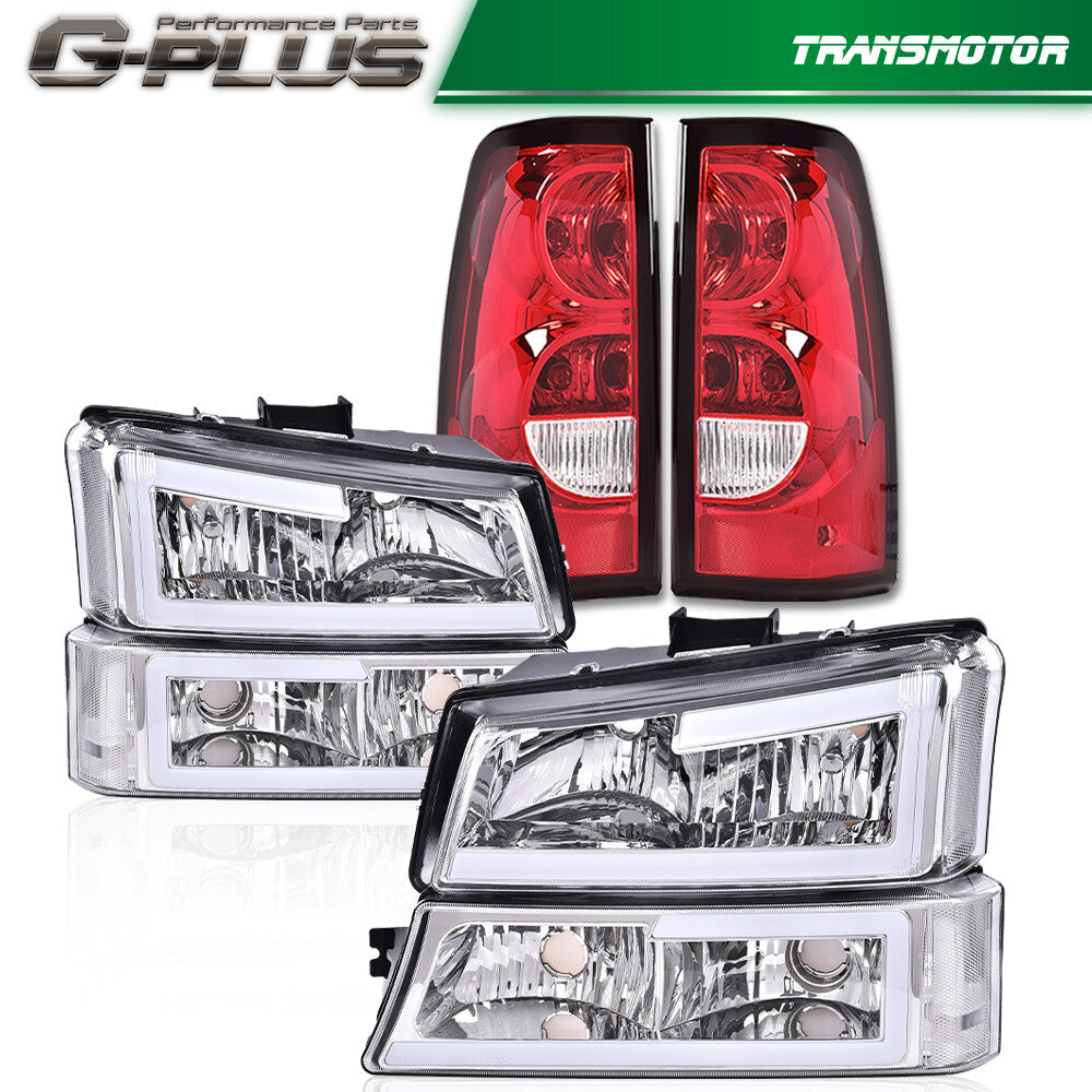 LED DRL headlights + taillights suitable for 2003-2006 for Chevrolet Silverado 1500