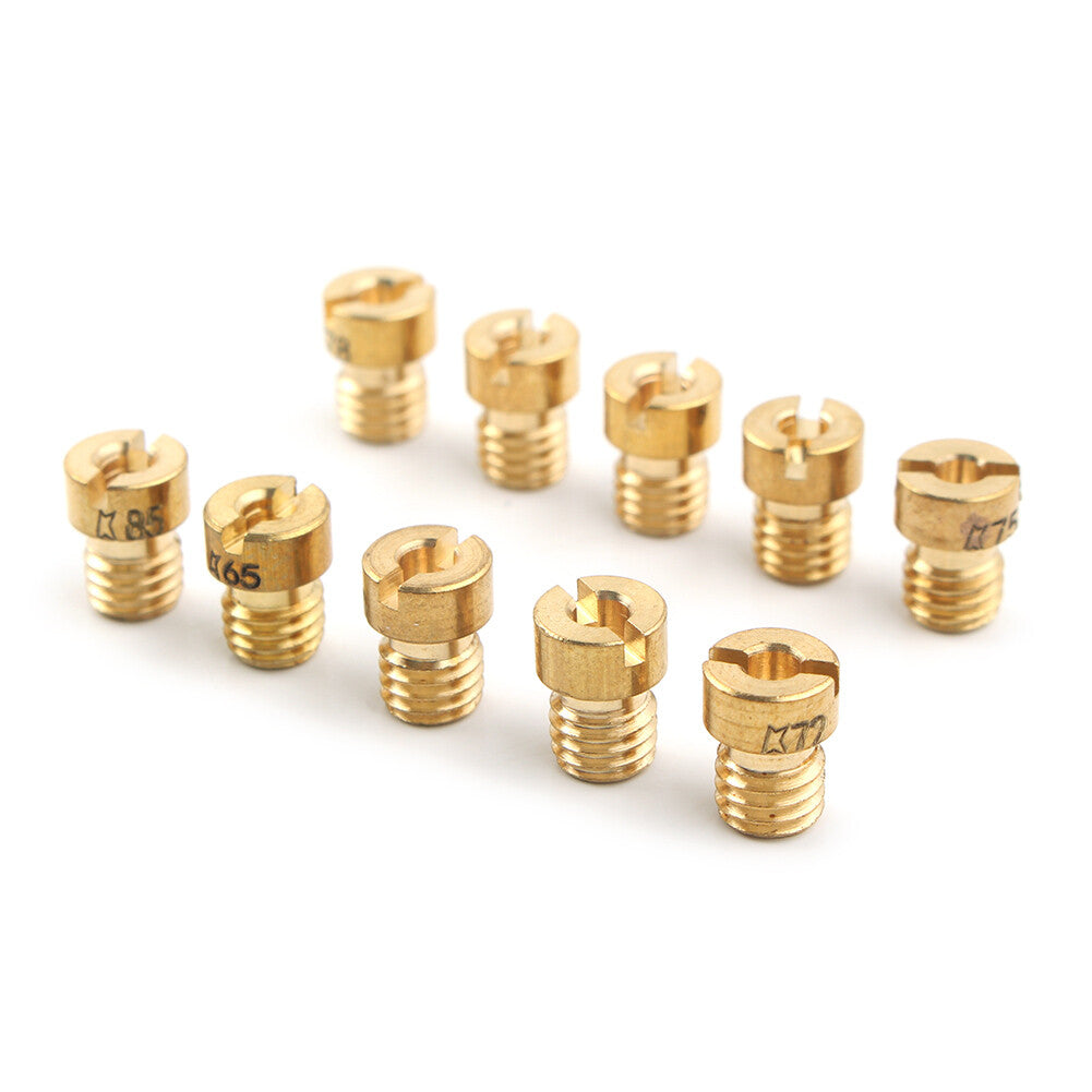 10x Main Jets Carburetor for PWK Keihin OKO CVK NSR Carb Set Injector Nozzle