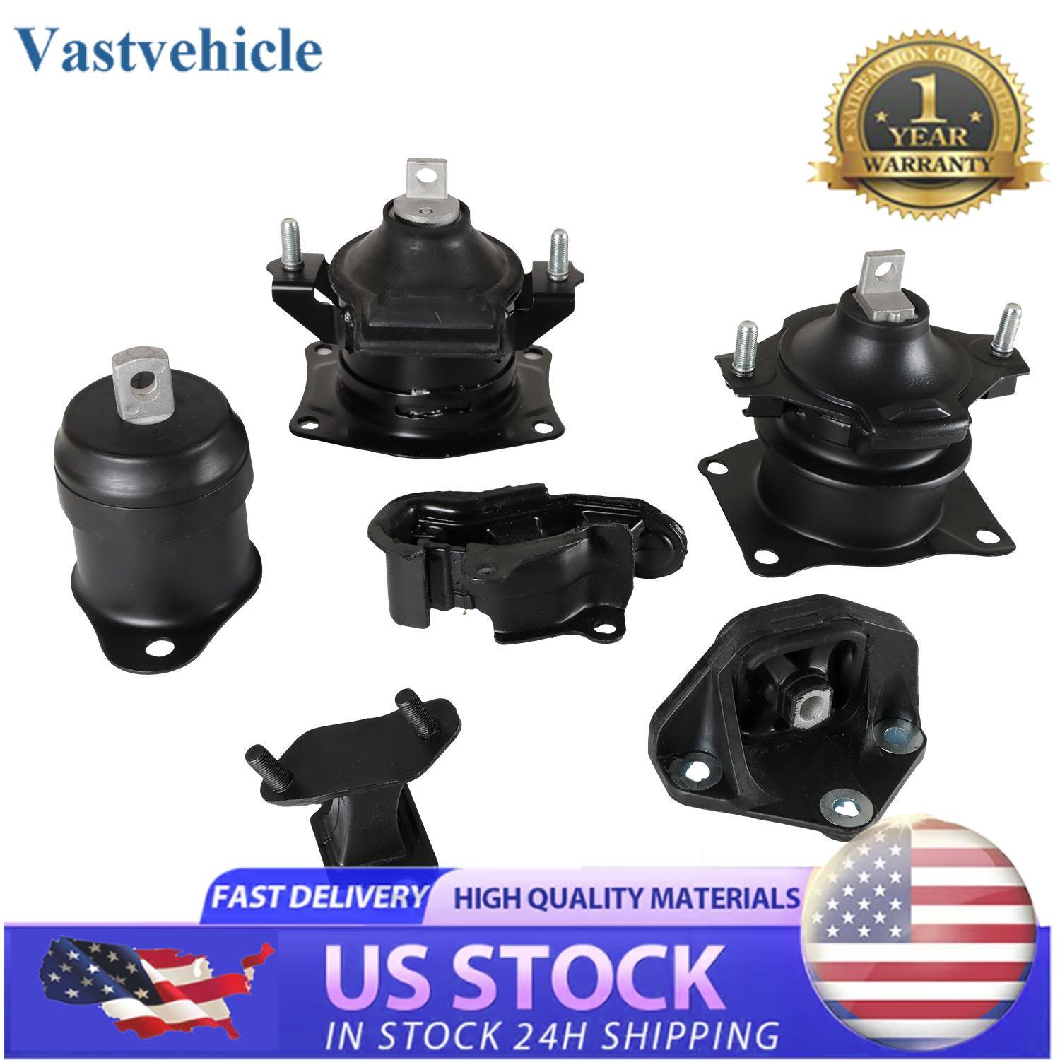 6pcs A4525 Engine Mount  Trans Mounts for Honda Accord 3.0L 2003-07 Auto Trans