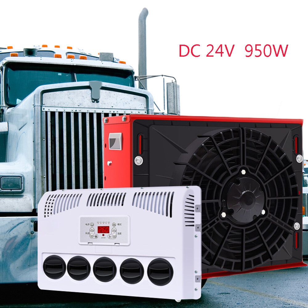 DC 24V 12000 BTU Truck Cab Air Conditioner Split AC Fits Semi Car Bus RV Caravan
