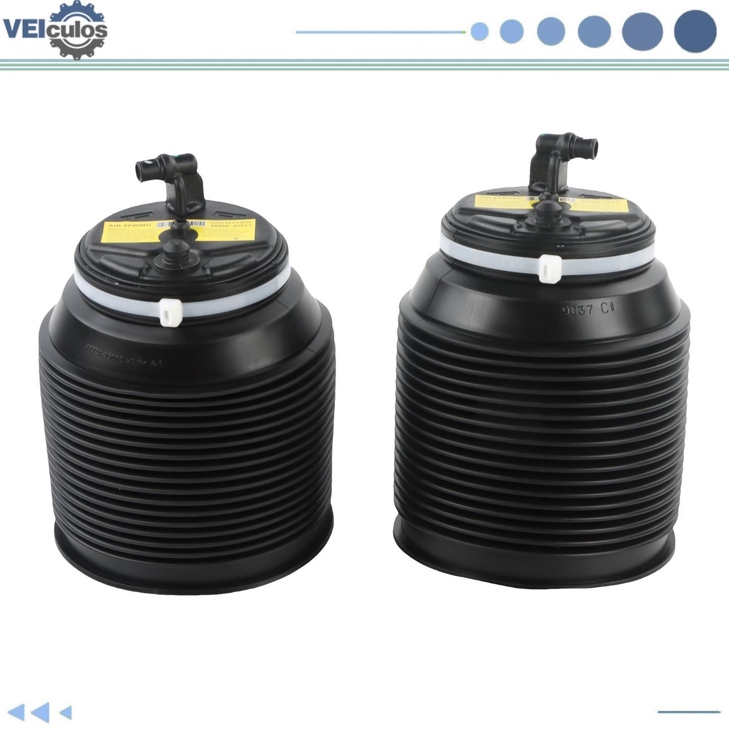 2Pcs Rear Air Suspension Springs For 2003-2009 for Toyota 4Runner for Lexus GX470 4.7L