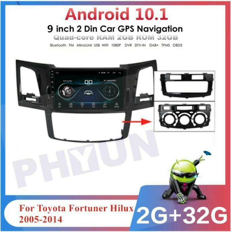 9¡± Android 10.1 Car Stereo 2+32GB GPS Head Unit Navi for Toyota Hilux 2005-2014