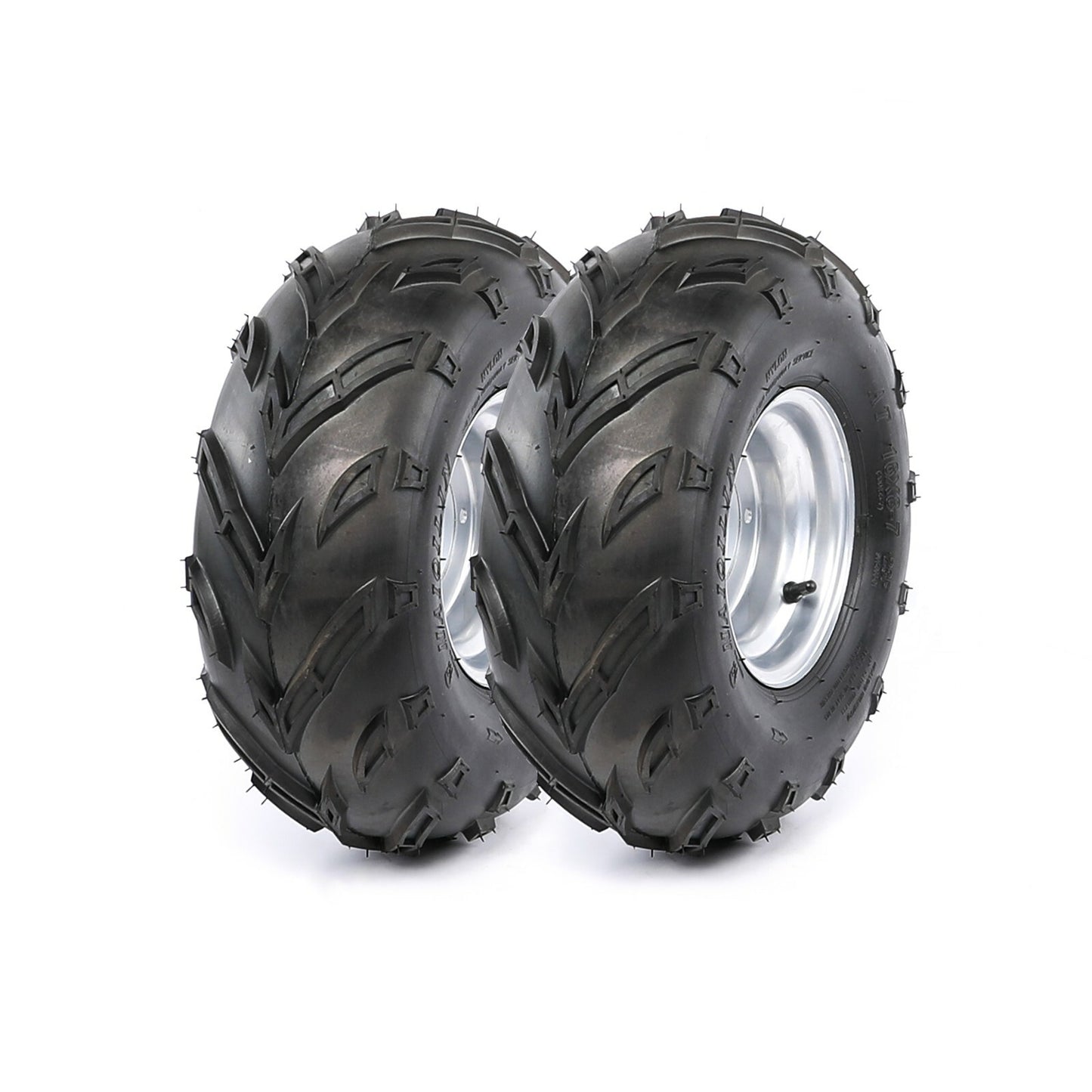 Pair of 7-inch all-terrain vehicle tires, 4 bolts, 16x8-7 tires and rims, go-kart four-wheel for golf cart, Taodao
