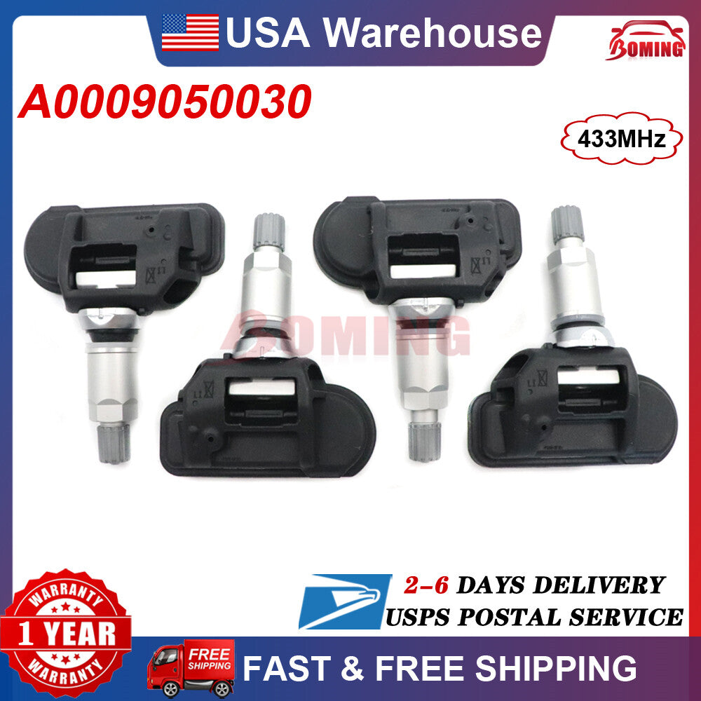 4x Tire Pressure Monitoring Sensor A0009050030 for Mercedes-Benz E350 C250 C300
