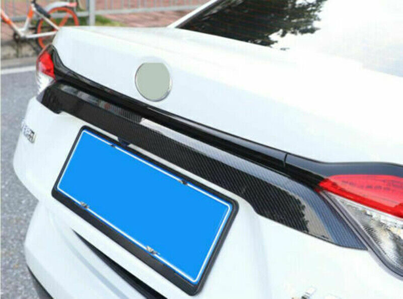 Carbon Fiber Rear Door Trunk Lid Molding Cover Trim for Toyota for Corolla 2019-2023