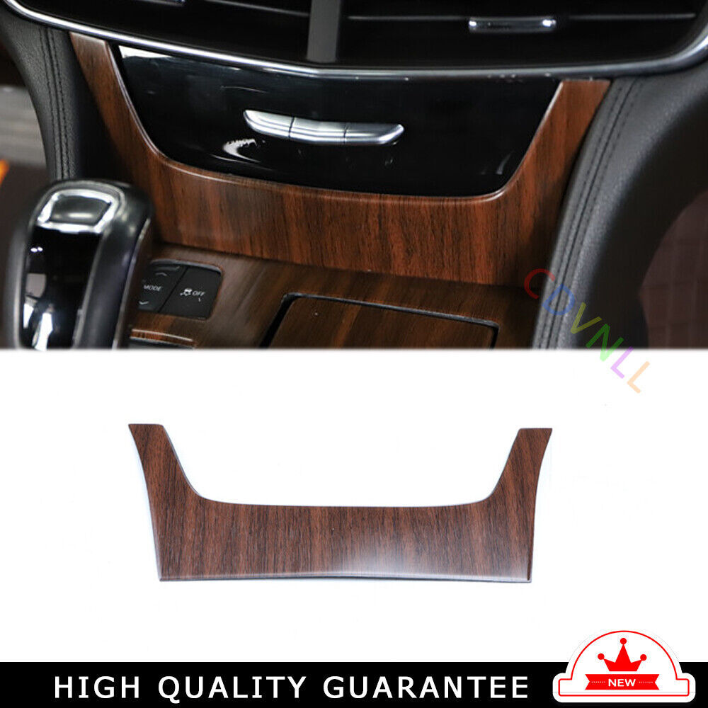 Car U-shape Center Console Frame Inner Fit for Cadillac CT6 2016-2020 Wood Grain
