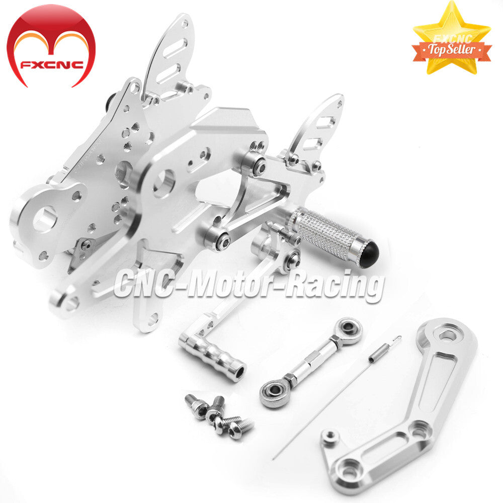 Suitable for Kawasaki 650 Z650 ER6N 2017-2024 CNC geared foot spikes and aluminum pedals.