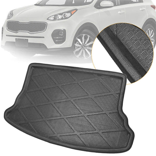 Rear Trunk Cargo Mat Liner Boot Floor Tray Carpet for KIA SPORTAGE 2007-10 Black