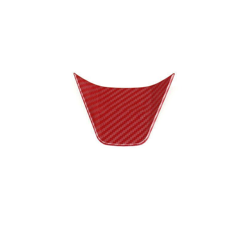 for Toyota for Camry 2018-2021 Red Carbon Fiber Car Steering Wheel U Type Cover Trim