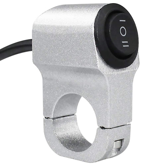 7/8 Inch Motorcycle ATV 12 V Handlebar Light Switch, 3 Positions On/Off/One Butt
