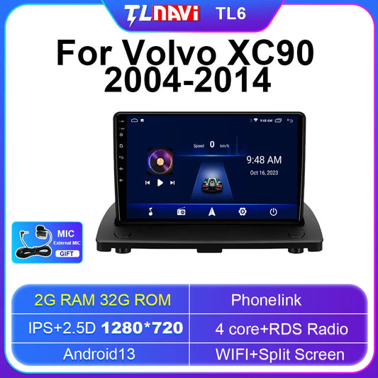 Android Car Radio for Volvo XC90 2004-2014 GPS Multimedia Player Stereo Screen