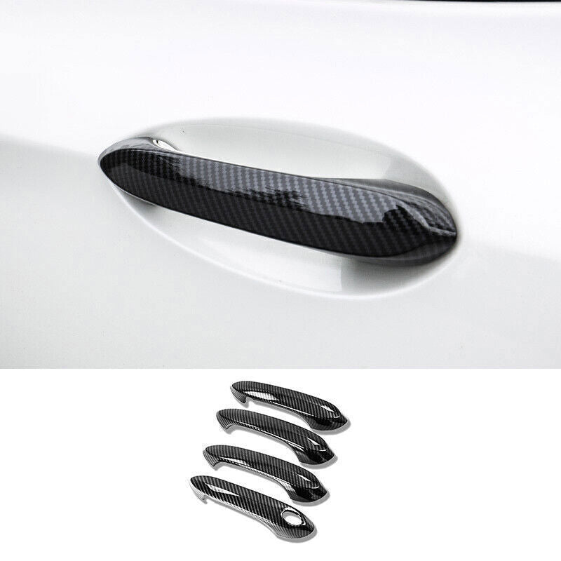 for BMW X3 G01 2018-2021 Carbon Fiber Exterior Outside Door Handle Cover Trim 4P
