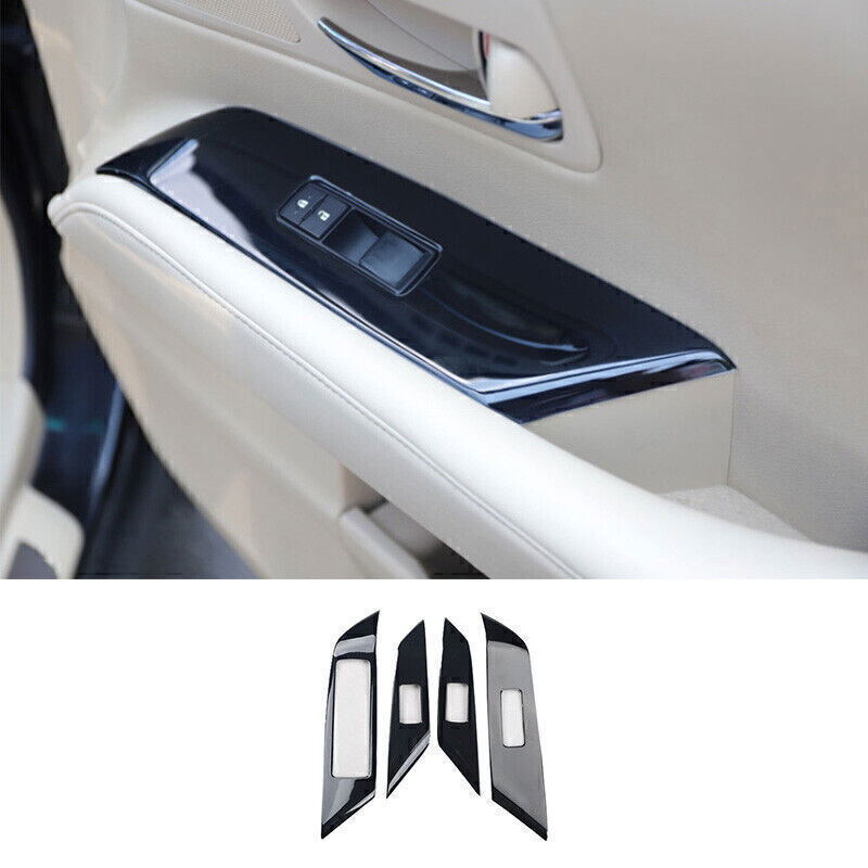 for LEXUS RX350 450h 2010-15 Gloss Black Window Lift Lock Switch Panel Trim 4PCS