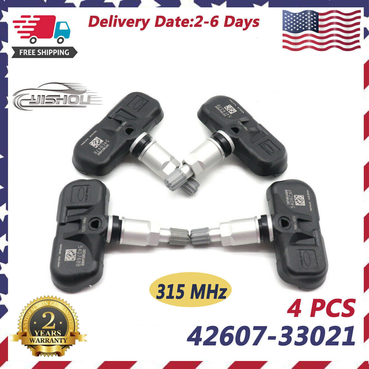 4PCS PMV-107J 42607-33021 TIRE PRESSURE SENSOR TPMS for Toyota for Lexus for Scion