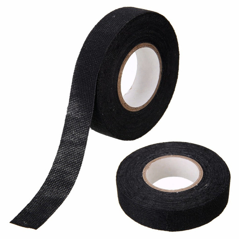 Car 15M Heat-resistant Flame Retardant Adhesive Cloth Tape Sticker Cable Wiring