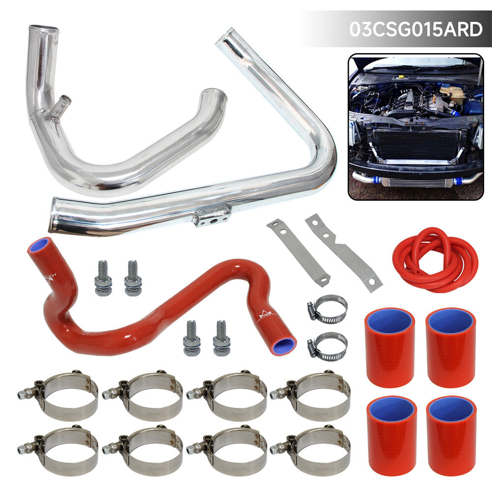 Aluminum Turbo Intercooler Pipe Kit for Audi A4 for VW for Passat Quattro B5 1.8L Red