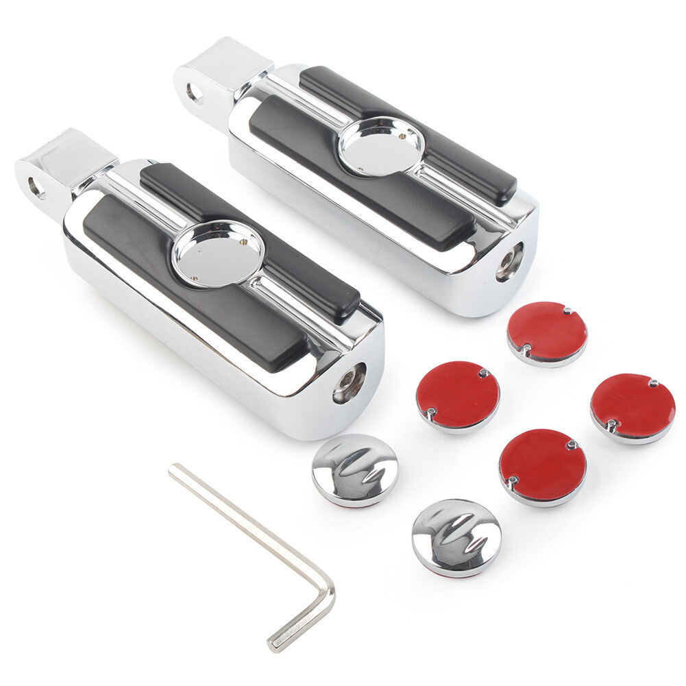 2x Foot Pegs Footrests Footpegs Chrome for Honda Magna VF750 Shadow VT1100 Sabre