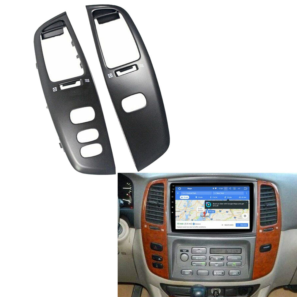 2X Dashboard Air Vent Frame Penal fit for Toyota for Land Cruiser LC100 FJ100 AT