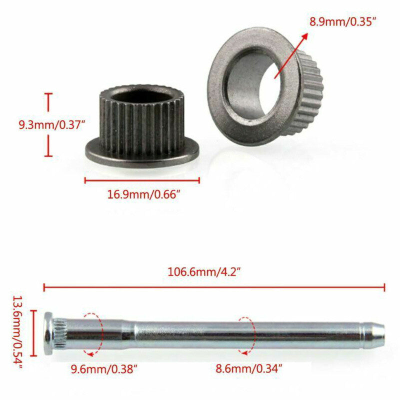 Door Hinge Pin Bushing Kit 2 Door for Chevrolet S10 Pickup 94-04 Blazer for GMC S15