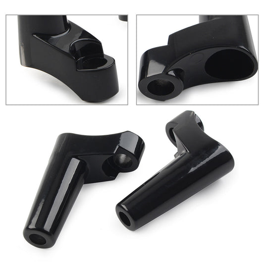 Front Turn Signal Mounts Relocation Kit Fit for Harley Dyna Sportster XL883N Black
