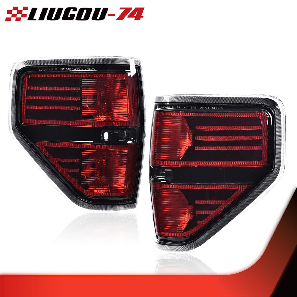 Taillight brake + side transparent corner headlights suitable for 09-14 for Ford F-150 Pickup Truc