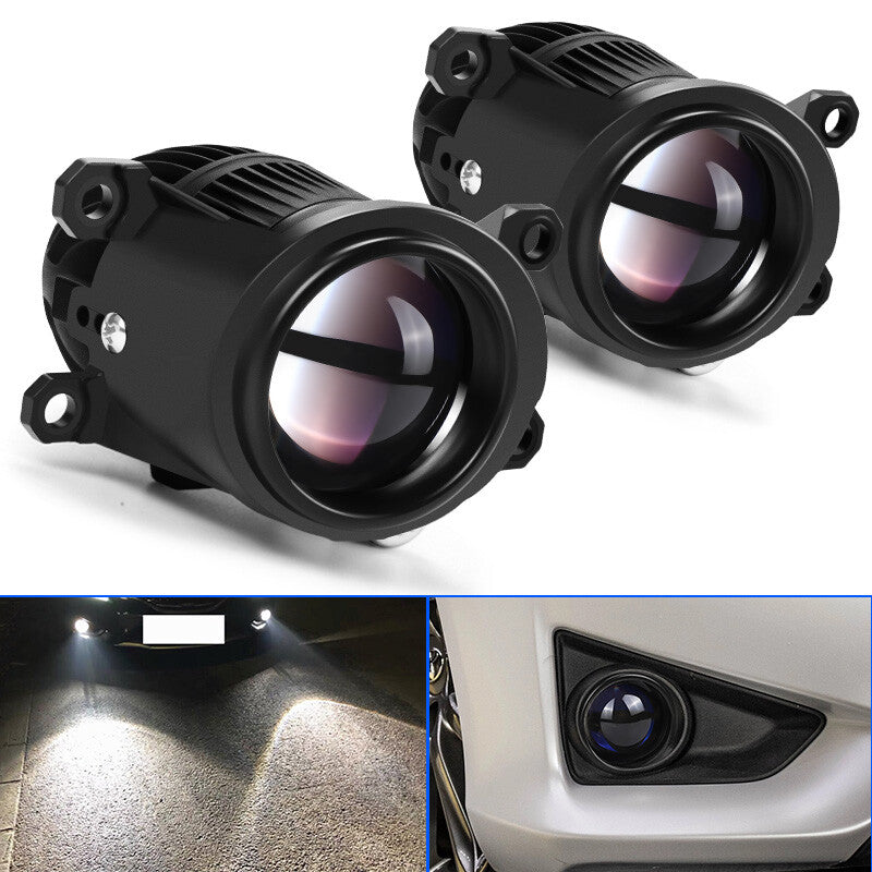 2X Bi-LED Fog Lights Projector Lens for Toyota for Corolla Hatchback/Cross CHR Prius